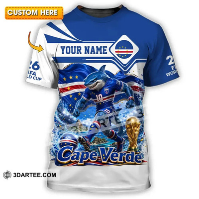 #ad Hot Unisex 3D Shirt Custom Cape Verde World Cup 2026 Shirt VK13882 $23.99