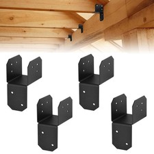 4 Pieces Joist Anchor Connector Steel Brackets for Roof Deck and Frame Use