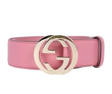 Gucci GG Interlocking Belt Pink Size 80
