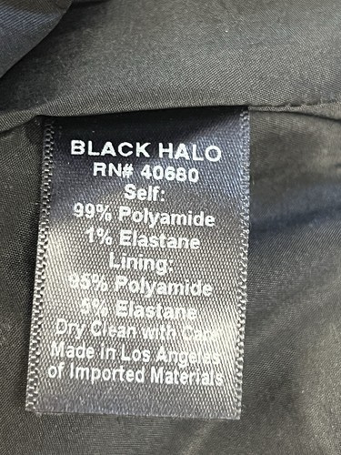 Black Halo Sleeveless Sheath Dress Size 4 Black Midi - Picture 5 of 8