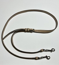 Coach Adjustable Crossbody REPLACEMENT STRAP Tan Leather Silver Trigger Spring