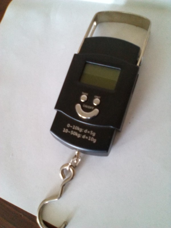 Digital Hanging Scale: Specification 50 KG/10G (2 AAA Batteries Needed)