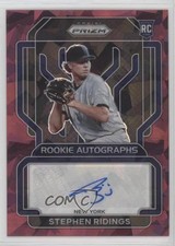 2022 Panini Prizm Rookie Burgundy Cracked Ice 10/25 Stephen Ridings Auto 0c2