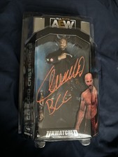 AEW CLAUDIO CASTAGNOLI SIGNED FIGURE UNMATCHED JSA Witness coa