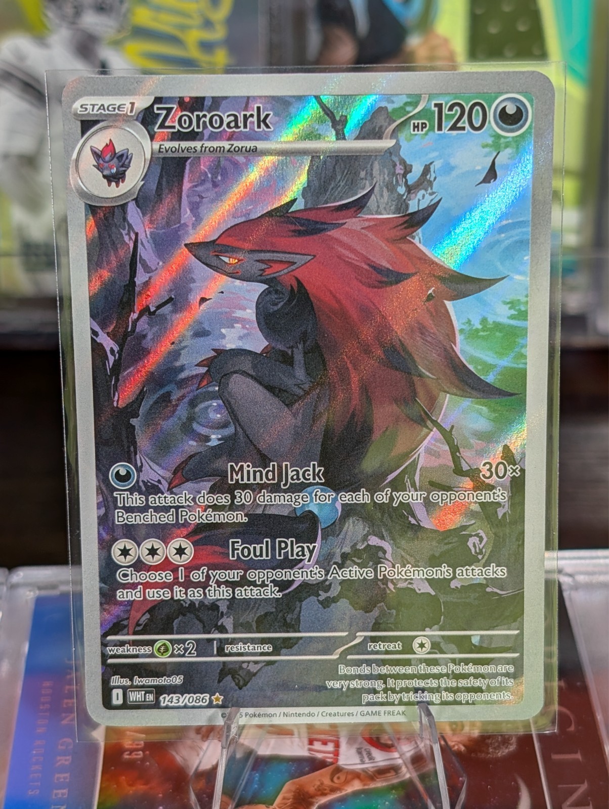 Pokémon Zoroark 143/086 Sv: White Flare Illustration Rare - NM