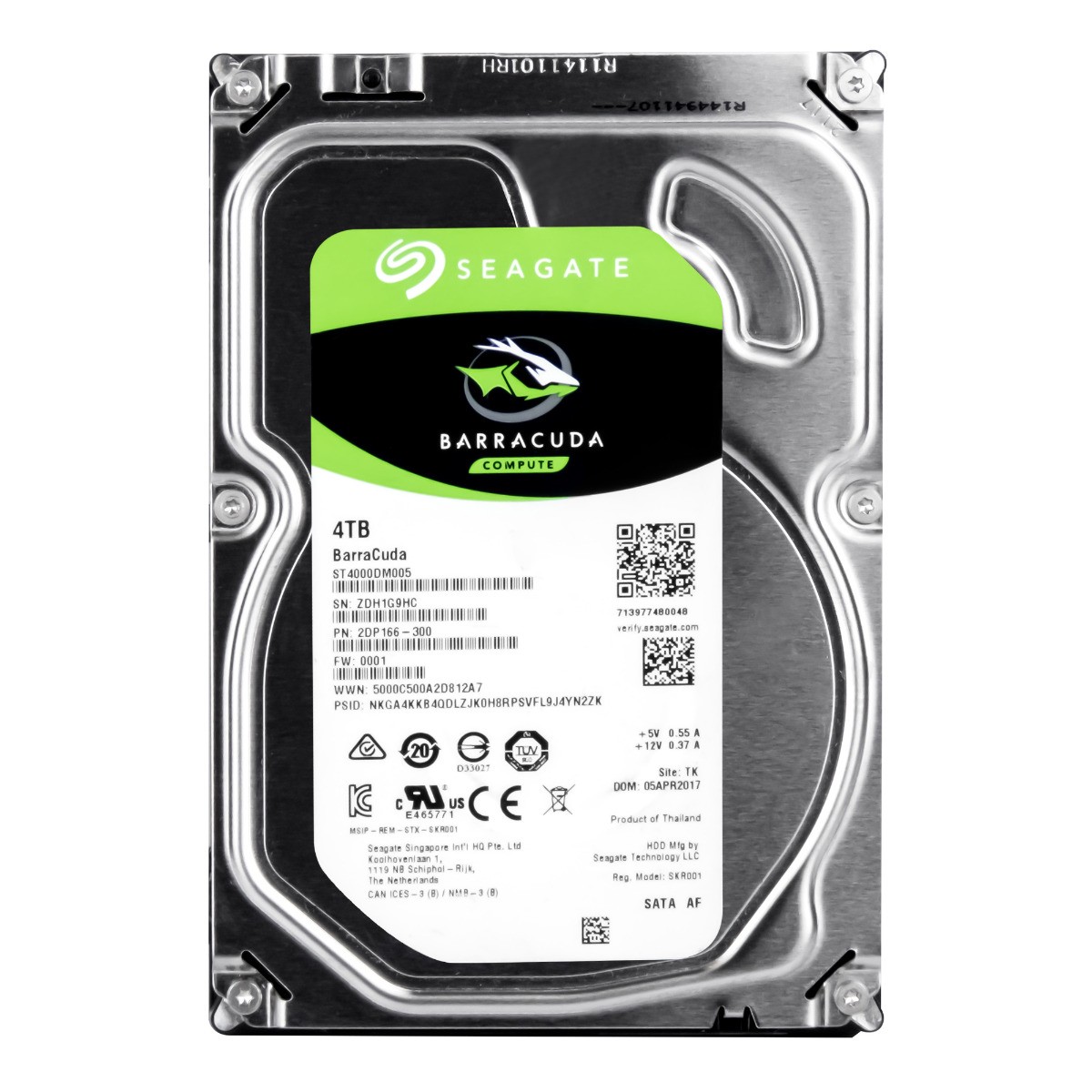 Seagate ST4000DM005（HDD 3.5インチ 4TB） Amazon.com: Seagate BarraCuda Internal Hard Drive 4TB SATA 6Gb/s