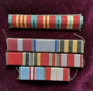 SOVIET,  RUSSIAN  RIBBON BARS, CLOTH, ASSORTED MEDALS, ORIGINAL