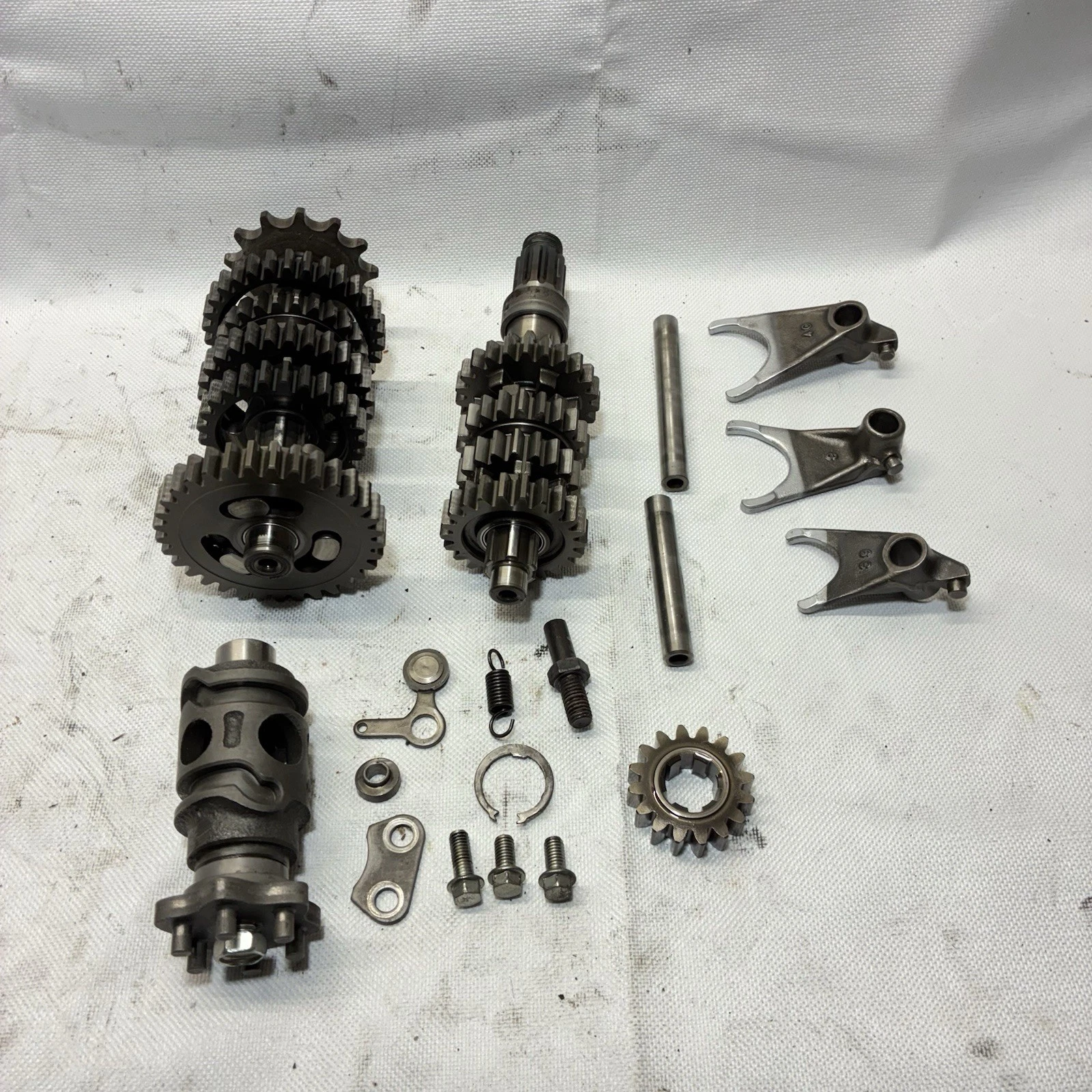 2001 - 2021 Kawasaki  KX100 KX85 TRANSMISSION Shafts Gears Drum Forks 2002 OEM