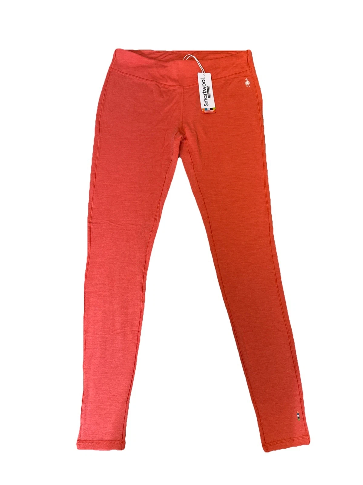 $115 Smartwool Women's Thermal Merino Base Layer Bottom-Light Habanero-Medium