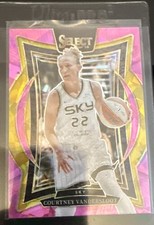 2025 Panini Select WNBA - Concourse Courtney Vandersloot #36 Pink Ice Prizm