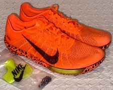 NIKE Air Victory 2 Electric Orange Mid Distance Track Spikes Mens Sz 5 6 7.5 13