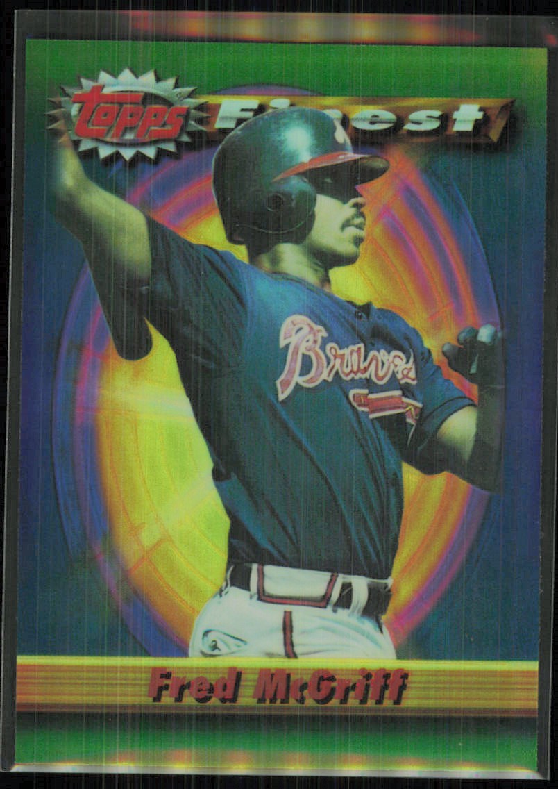 1994 Topps Finest Refractor Fred McGriff Atlanta Braves #224
