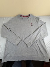 FILA Men  s Gray Crewneck Sweatshirt Size XL