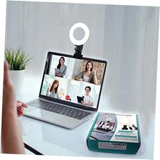 Video Conference Lighting Kit 3200k-6500K Dimmable Led Ring Lights Clip on