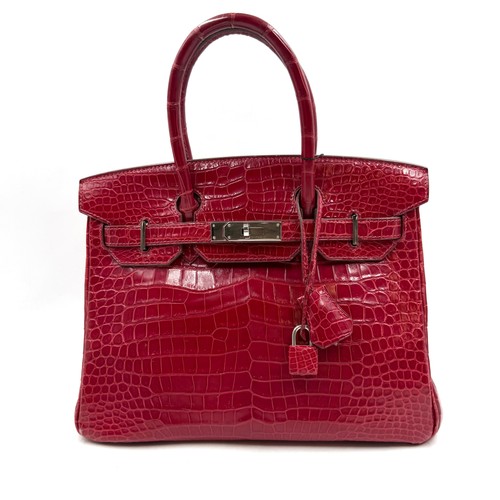 5315 Hermès Birkin 25 in Rouge de Cœur Shiny Porosus 26.06.15 Liveshow2