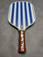 Brand New Tangerine Pickleball Paddle USA Pickleball Approved blue stripes