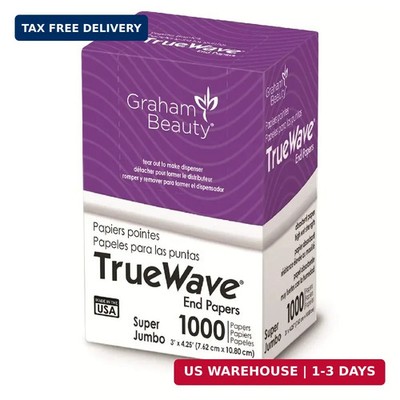 Graham Beauty Salon Truewave Super Jumbo End Paper 1000 Pack - HC-56175