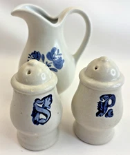 Vintage Pfaltzgraff Yorktowne Lot of 2 (Salt & Pepper Shaker & Syrup Pitcher)