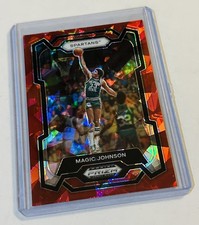 2024 Panini Prizm Draft Picks #23 - Magic Johnson - Red Ice Prizm - MSU Spartans
