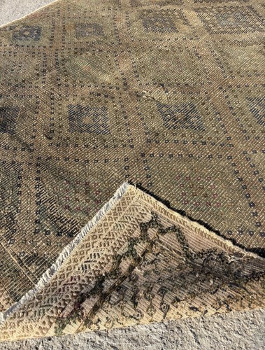 Vintage Beige Cicim Kilim Rug from Afyon, Turkey (268 cm x 186 cm)
