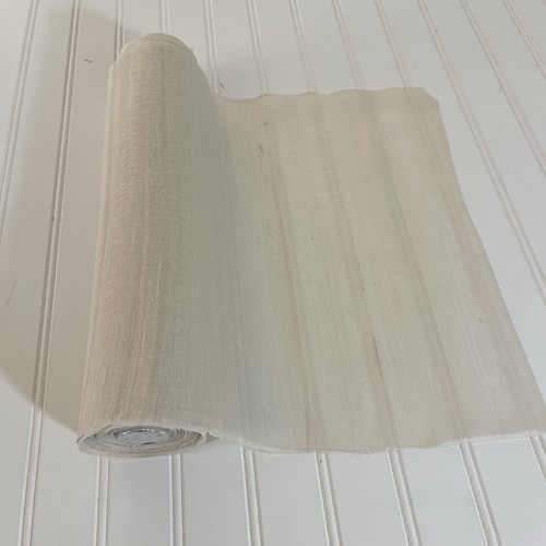 Raw SILK Ivory FABRIC 6 Yards x 14 Inches Wide or 216 Inches x 14 Wide