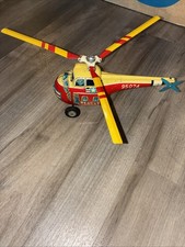 Antique Old wind up toy rescue helicopter 95074 Japanese