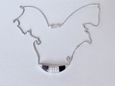 CHRIST Diamant Onyx 585 Weißgold WG Kette Collier Anhänger 14K Gold zu Ring