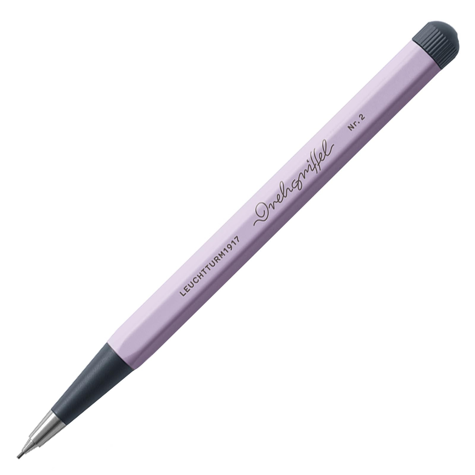 Retro Mechanical Pencil Drehgriffel Nr.2 0.7mm Refillable Lilac Aluminum
