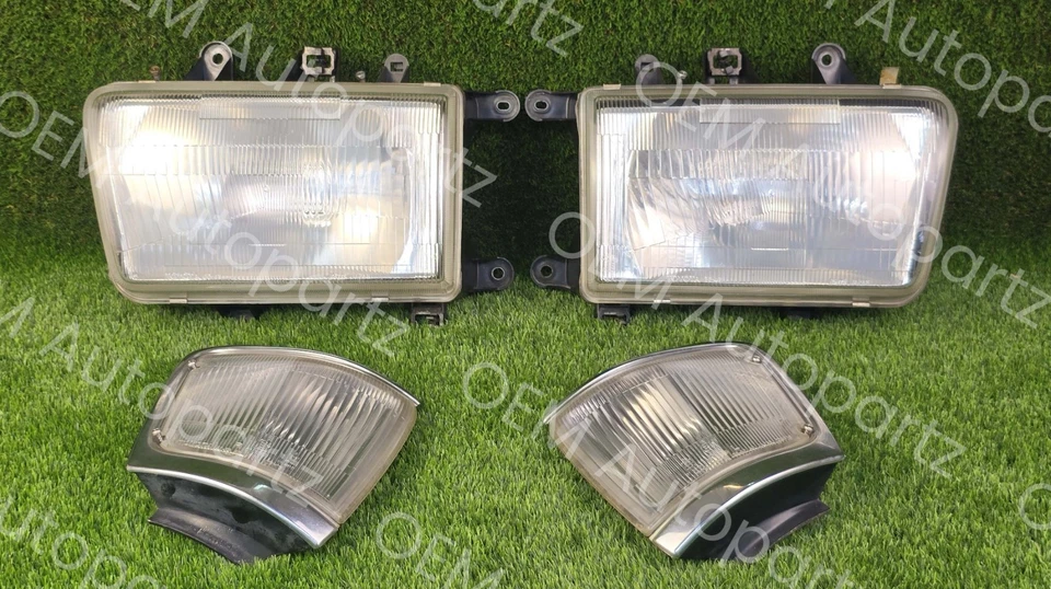 Juego de faros con luces de estacionamiento para Toyota 4Runner 1989-1995 OEM JDM: se adapta a surf Foto 2 de 4