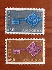 Andorra 188-189 ** MNH Europa Year 1968