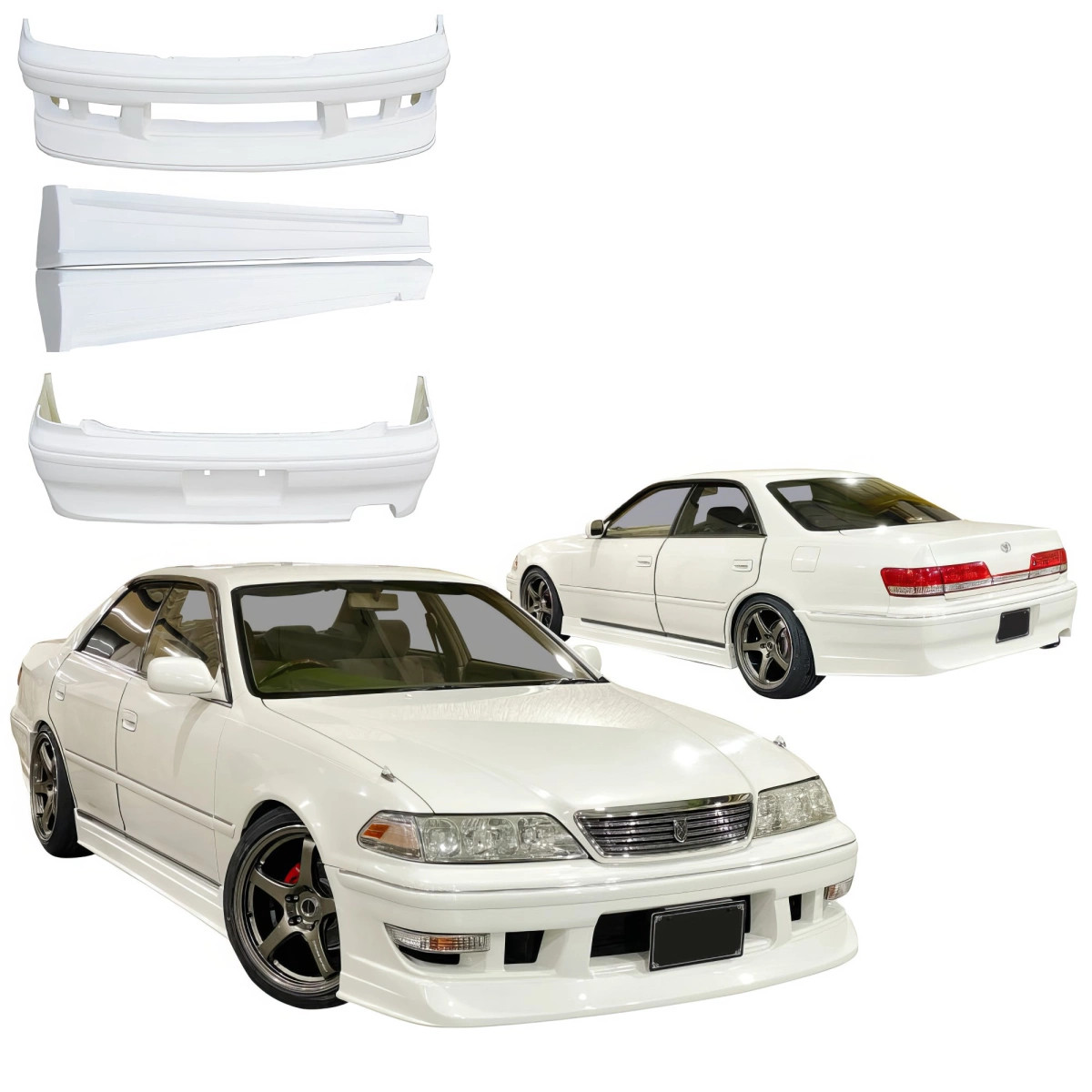 VSaero FRP TRAU Body Kit 4pc (JZX100) for Mark II Toyota 97