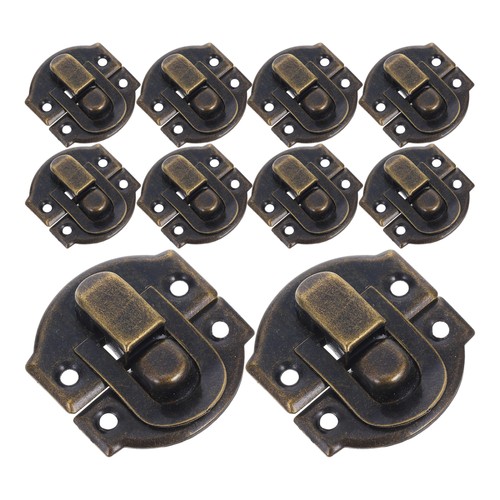 20 Pcs Jewelry Box Lock Hasp Latches for Wood Boxes Treasure Chest Hardware