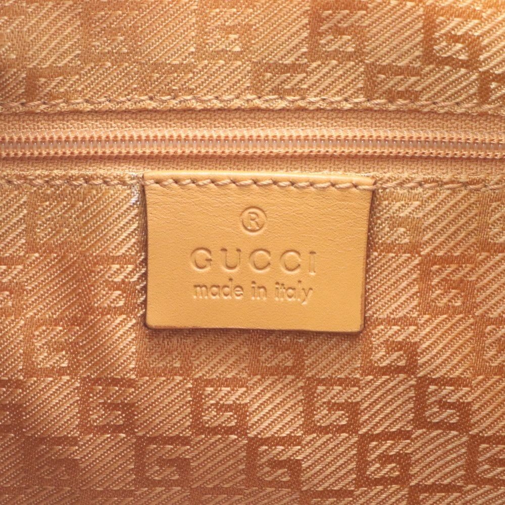 Gucci 001 3386 Leather Shoulder Bag Orange Women's Crossbody Authentic thumbnail 8