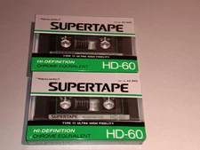 Realistic Supertape HD-60 High Bias Type II Cassettes Lot . All Sealed New