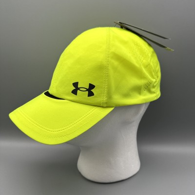 UNDER ARMOUR ''Launch'' Adj Run Hat/cap High Visibility Yellow MEN/WOMEN