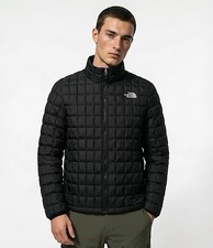 The North Face Jacket Boys Large 12/14 Black ThermoBall Quilted Puffer Full Zip
