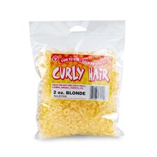 Hygloss Fake Curly Hair Blonde, 2 oz Easy to Apply for Arts Crafts