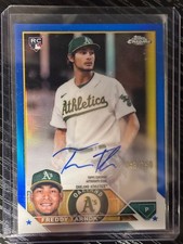 2023 Topps Chrome Freddy Tarnok /150 #RA-FT Blue Refractor Auto RC Athletics