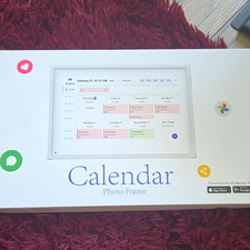 White Digital Calendar, 10.1 Inch Smart Electronic Calendar
