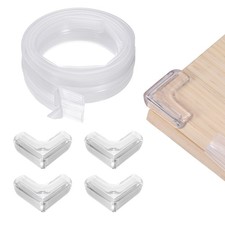 6.5 ft x 2.29 Inch Edge Corner Protector with 4 Corners, Transparent