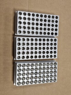 Aluminum Reloading Block Lot of 3 45 Cal 40 & 9
