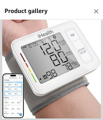 #ad iHealth Push Wrist Blood Pressure Monitor $29.99