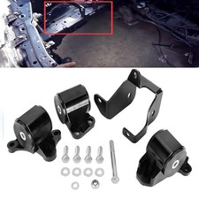 Billet Aluminum Engine Motor Mount Kits 2-Bolt For 1996-2000 Civic B/D Series