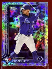 2025 Topps Chrome Logofractor  Andrés Giménez #70 Toronto Blue Jays