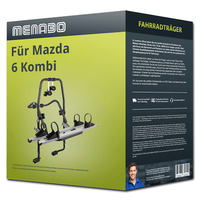 Menabo FahrradträGer Stand Up 2 Schwarz/Silber FüR Mazda 6 Kombi Typ Gj/ GL NEU