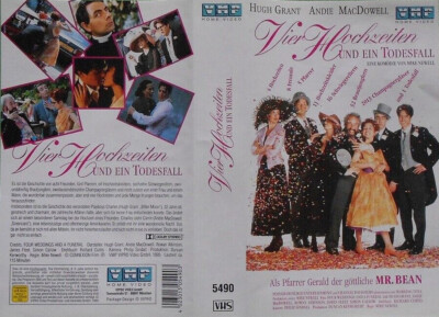 Vier Hochzeiten und ein Todesfall - Hugh Grant Andie MacDowell - (VHS Cassette
