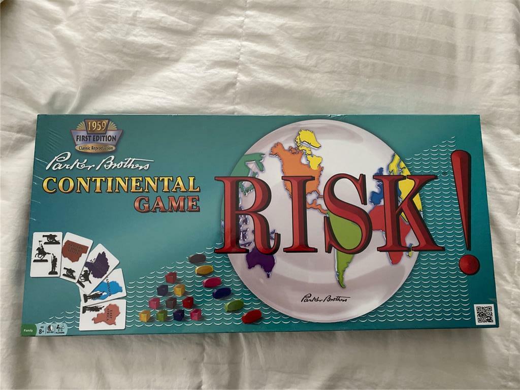 Risk Ebay Parker Bros Continental Game Risk 1959 1st Ed Classic Reproduction | eBay