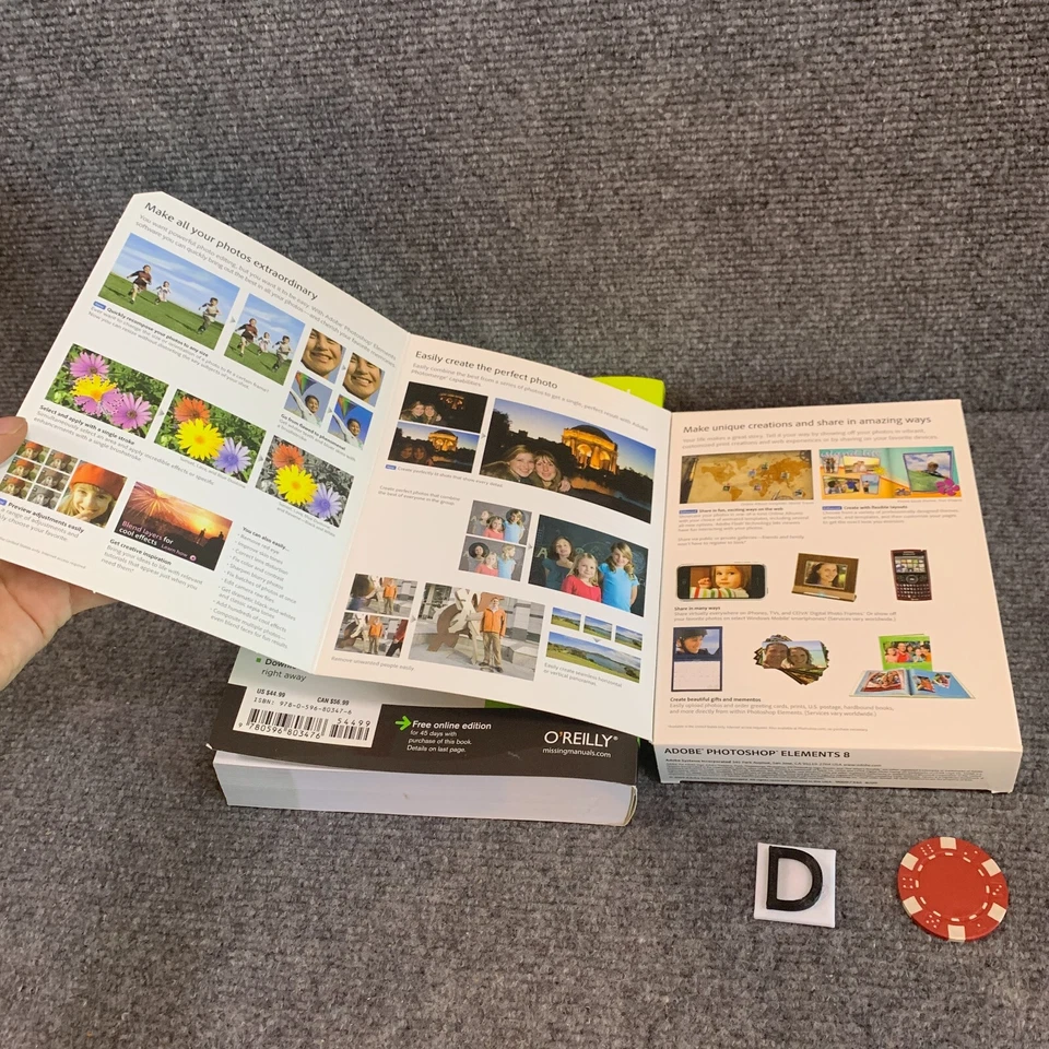 Adobe Photoshop Elements 8 Education Photo Editing PC Software Edit & Manual VGC - Image 3 of 4