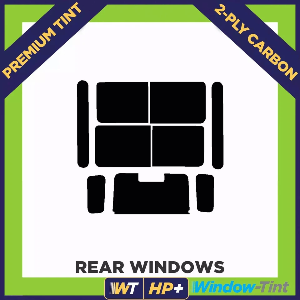 For Land Rover Defender 90 2-Door 03-14 Carbon Pre Cut Tint 35% Light 2-ply - Image 3 of 4