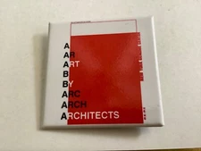 ART BY ARCHITECTS annual exhibition, promo pin pinback badge